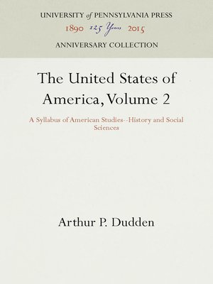 cover image of The United States of America, Volume 2